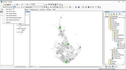 Part 2 - Setting up a simple network dataset in ArcGis