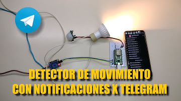 ✅Detector de movimiento con luz, esp32 y notificaciones por telegram 💬