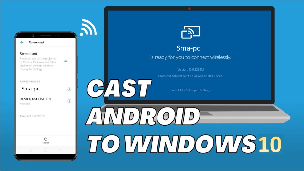 How to Mirror Android Screen to PC | Android to Windows Screen Cast ...