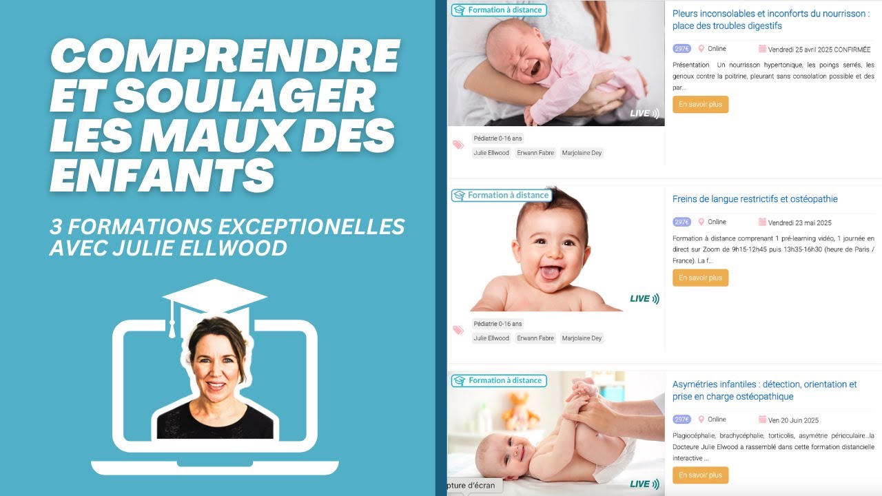 Ostéopathie pédiatrique avec la Dr Julie Ellwood au CFPCO : un enseignement concret