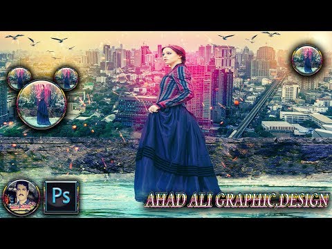 Photoshop Tutorial cc2018 Manipulation City View girl Amazing Photo Effe...