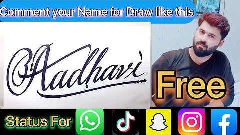 Aadhavi Name Signature Calligraphy Status | How to Cursive write with cut Marker #aadhavi