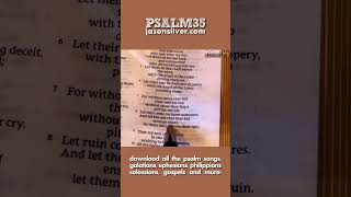 Psalm 35: For without cause they hid their net for me; for without cause they dug a pit for my life.