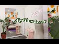 Second Hand Mirror Makeover! (DIY 💖Pink💖 Grout &amp; Tile Frame) 💁🏻‍♀️ | HOUSE SOYBEAN EP 3