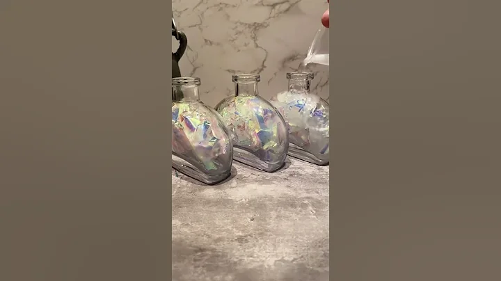 Making my Bottled Moonlight decorative potion! #apothecary #potions #potion #asmr #asmrsounds