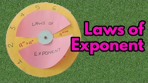 How to make Laws of exponent working model | maths project | maths working model | exponent tlm |