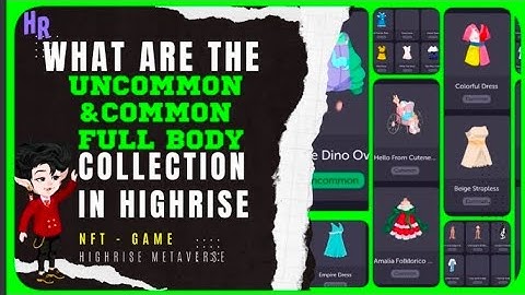 What are the Uncommon and Common Full Body Collection in Highrise Metaverse | HR