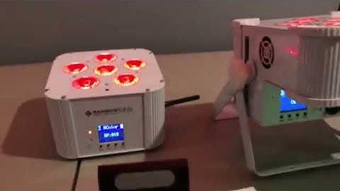 Rainbow Lights: Menu, Remote and Wirless DMX