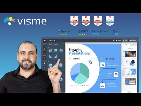 Visme مصمم التصميم والعرض التقديمي للأعمال