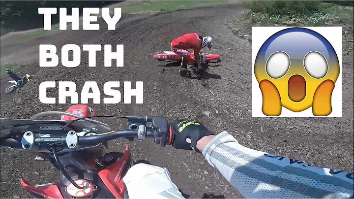 Ripping old honda cr250 at the local practice track