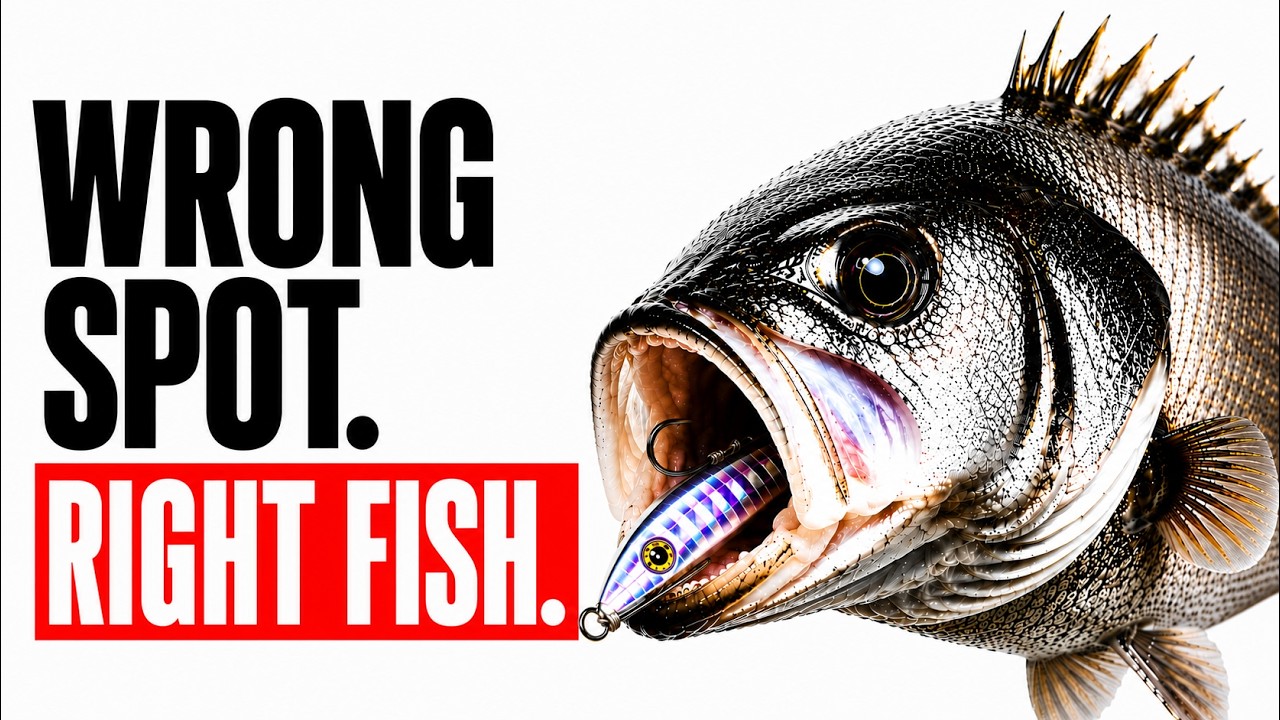 YouTube thumbnail: We Drove Miles Offshore… The Bass Were at Home