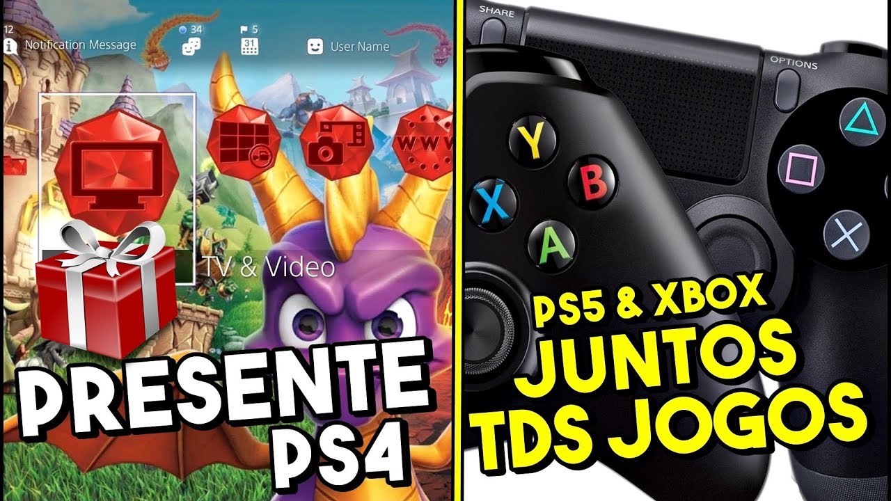 PRESENTE NO PS4 / PS5 & NOVO XBOX VAI JOGAR JUNTOS TODOS JOGOS