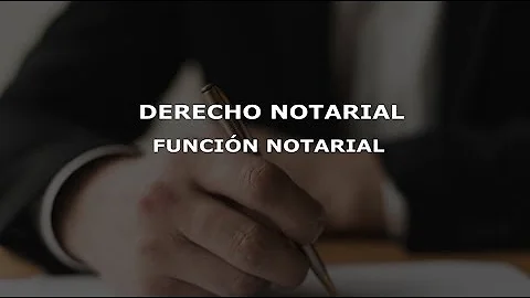 ¿Qué es la función notarial?