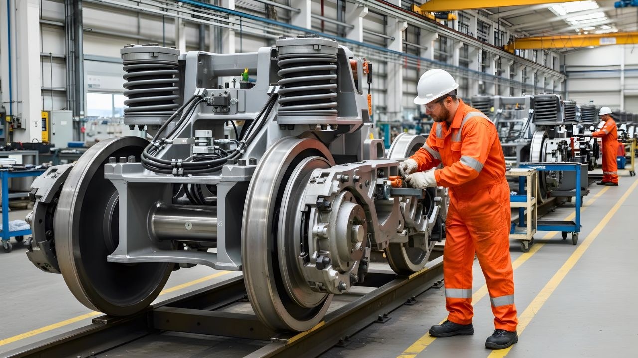 Inside the Train Bogie Factory | From Raw Steel to Finished Bogie (Full Process)