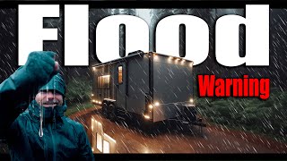 They Lost Power, I Didn't  Offgrid Toy Hauler Cabin Gets Direct Hit  ICE, Thunderstorm & Flooding