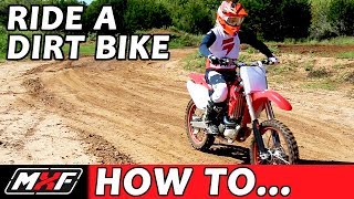 How To Ride a Dirt Bike for Beginners (with a Clutch)  3 EASY STEPS