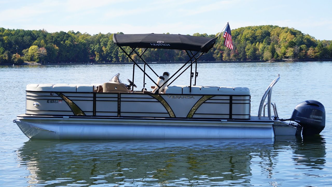 2018 Veranda VP25RC Tritoon Walkaround and Review YouTube