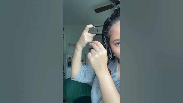 FINGER COILING tutorial #curlyhair #wavyhair #shorts