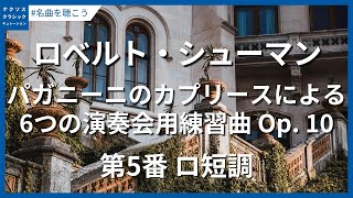シューマン：パガニーニのカプリースによる6つの演奏会用練習曲 Op. 10  - 第5番 ロ短調／Schumann, Robert: 6 Etudes