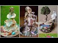 Hot glue Waterfall Tutorial | DIY Seashell Fountain | DIY water fountain at home 2020