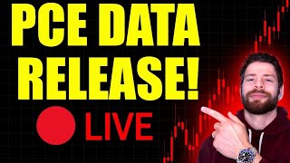 🔴LIVE: CORE PCE INFLATION DATA 8:30AM! STOCK MARKET BOUNCE? LIVE TRADING!