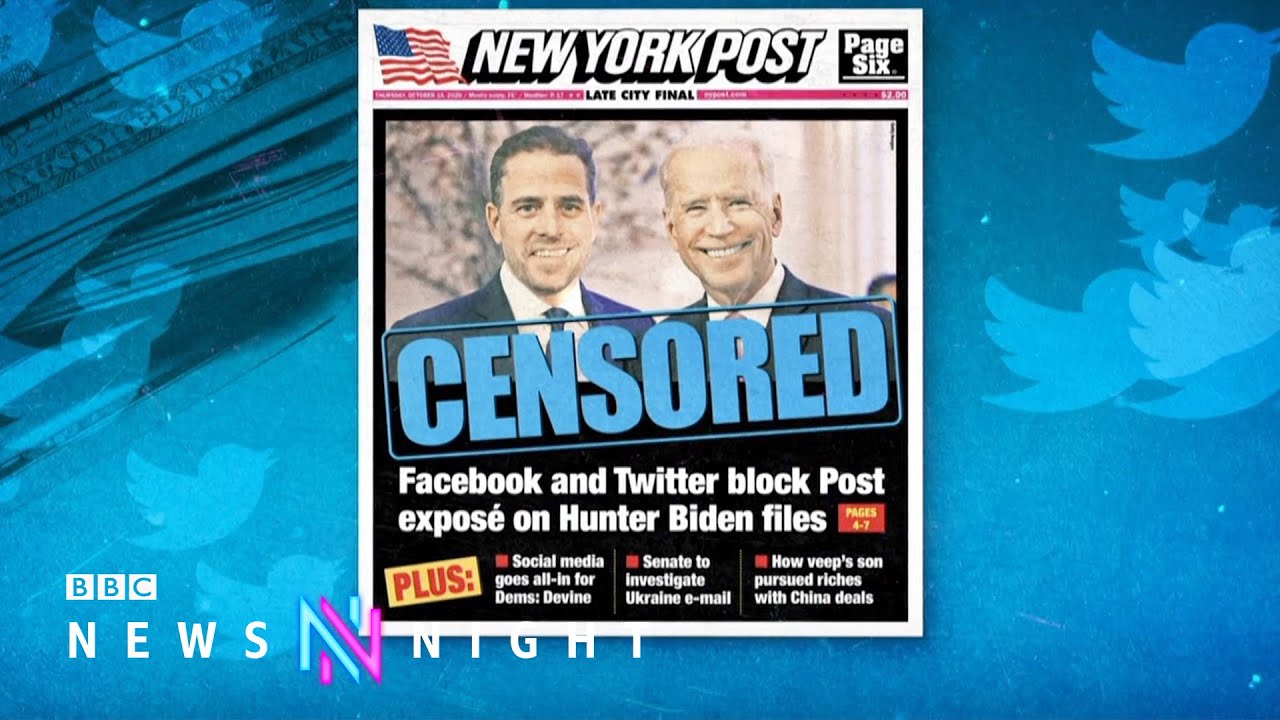 Why did Twitter suppress stories about Hunter Biden before the 2020 US election? – BBC Newsnight