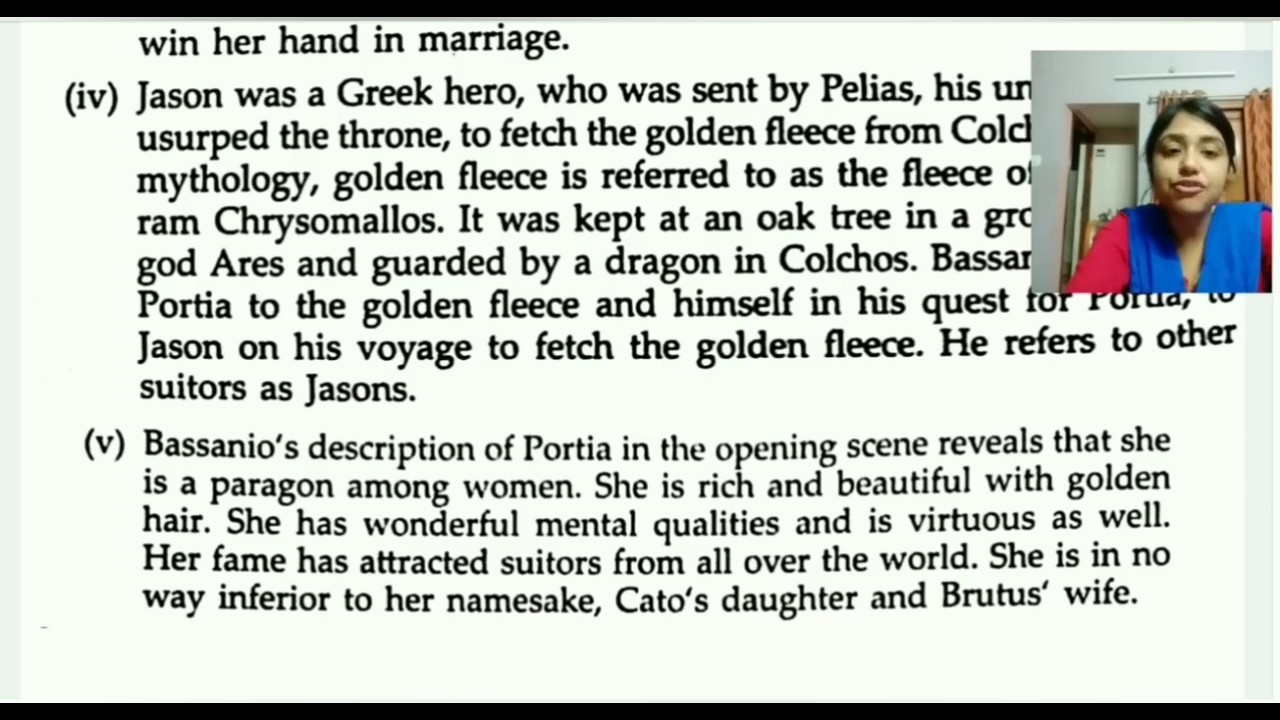 THE MERCHANT OF VENICE - A COMPLETE SOLUTION OF THE WORKBOOK(CLASS-9 ...