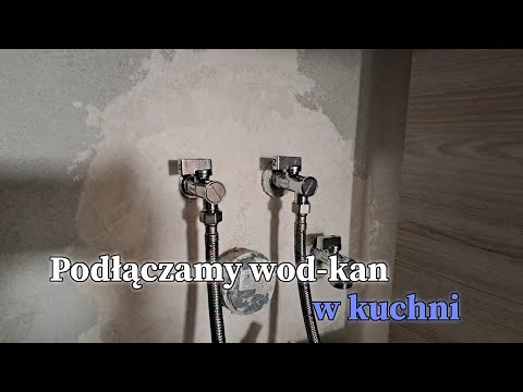 Jak podłączyć wodę i kanalizę do zlewu i zmywarki w kuchni #vlogbudowlany #budowana5