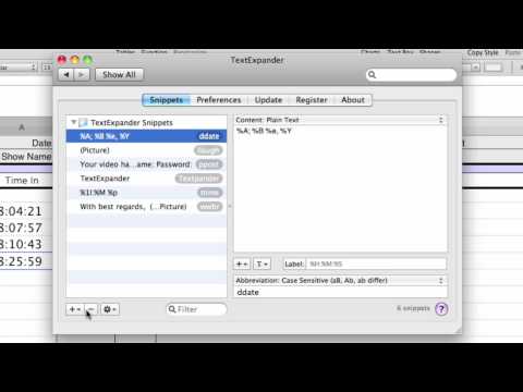 100418 TextExpander For Logging Timecode