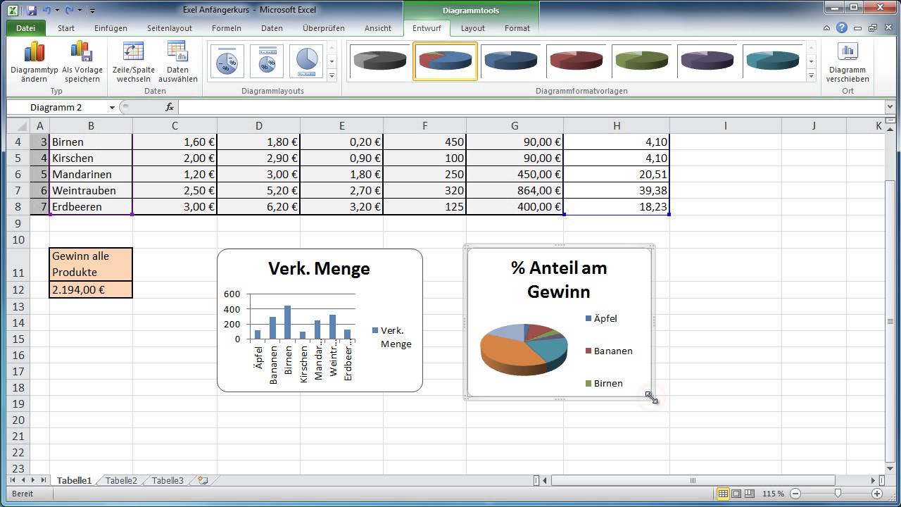 Excel Diagramme Diagramm Erstellen Excel Tipps Effektiv Lernen - Vrogue
