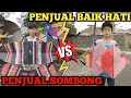 DRAMA PENJUAL LAYANGAN BAIK VS PENJUAL SOMBONG DI KEHIDUPAN NYATA