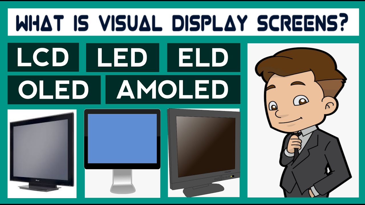 Display Screens | What are LCD, LED, OLED, AMOLED, ELD, CRT, PLASMA DISPLAY, FLAT PANEL DISPLAY? - YouTube