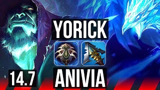 YORICK vs ANIVIA (TOP) | 5/1/4, Rank 11 Yorick | NA Master | 14.7