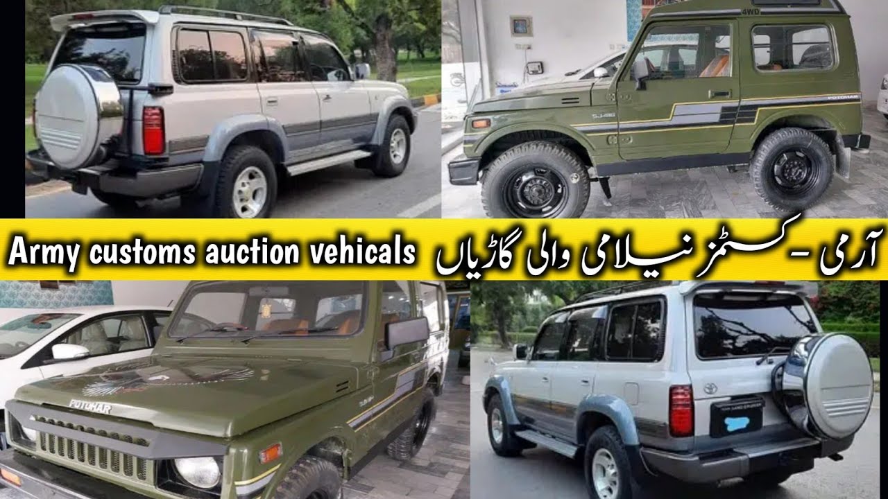 Army customs auctions jeeps for sale used cars for sale in Pakistan