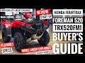 2021 - 2022 Honda Foreman 520 4x4 ATV Review / Specs + Model Lineup Differences Explained, Features