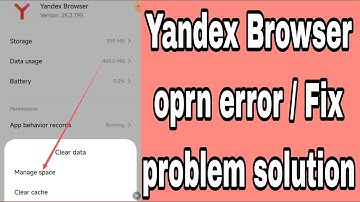 Yandex Browser oprn error / Fix problem solution