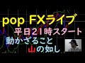 pop FXライブ　6/9（水）21:00～ （動かざること 山の如し）