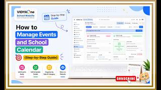 Manage School Events and Calendar on Your School Website | VIDYAOne School Website