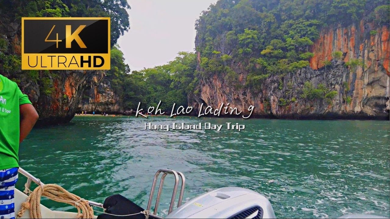 4K Walking in Koh Lao Lading - Krabi Hong Island 4 Islands Tour Isle 2