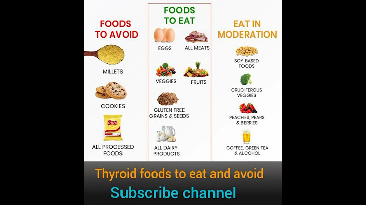 Thyroid foods to eat and avoid