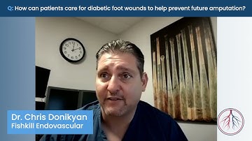 How can patients care for diabetic foot wounds to help prevent future amputation?