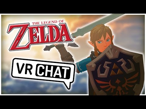 LINK SLASHS HIS WAY TO VRCHAT! ~ VR HILARIOUS MOMENTS Ft. @ZeCyberChimp (The Legend of Zelda)