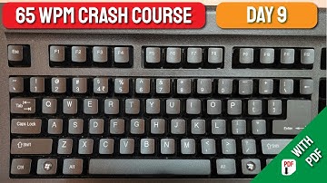 65 WPM Crash Course | DAY 9 | English Typing | Free Typing Lessons | Tech Avi