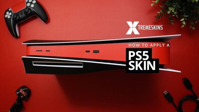 How to Apply PlayVital PS5 Skin Decal - Included Charging Station & Headset  & Media Remote Skins 