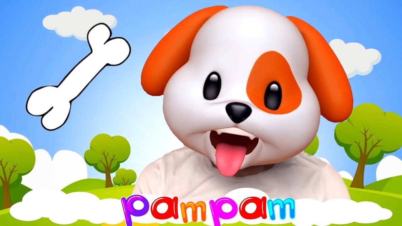 Dogs Eat Bones & Clap Your Hands Animals PamPam Family Nursery Rhymes