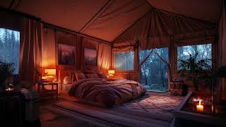 Sleep soundly to the sound of rain falling on your cozy tent in the campground.(8 hours)