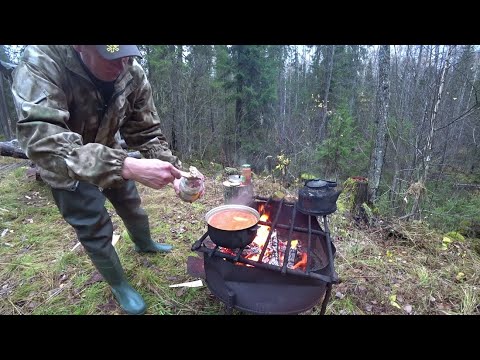 Видео: Ищу подранка. Слабинка в навигаторе. Полевая кухня, готовка на мангале. 7 серия.