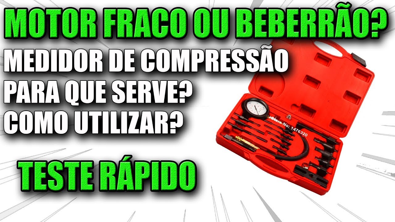 COMO FAZER O TESTE MEDIDOR DE COMPRESSÃO DO CILINDRO - MILAN DARK