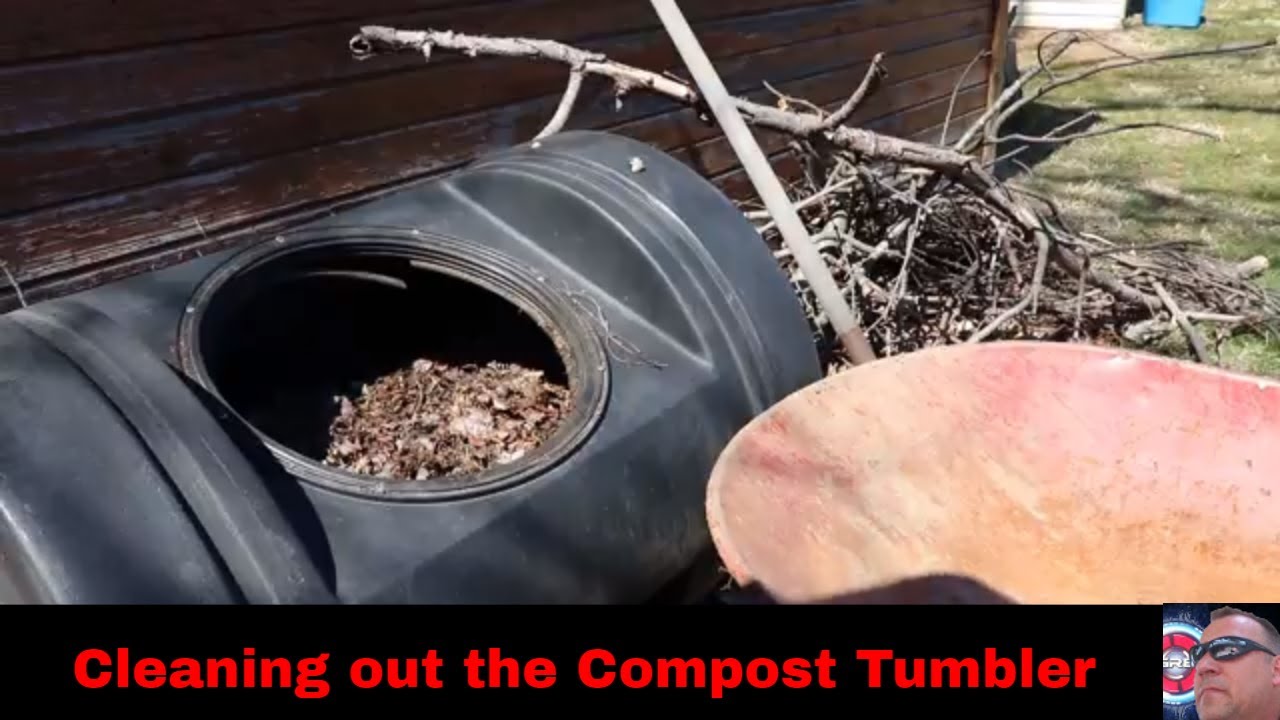Cleaning out the Compost Tumbler YouTube