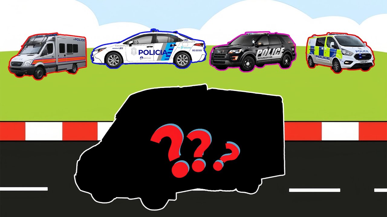 Completing the Puzzle - Find the mysterious Police Cars | Police Vehicles